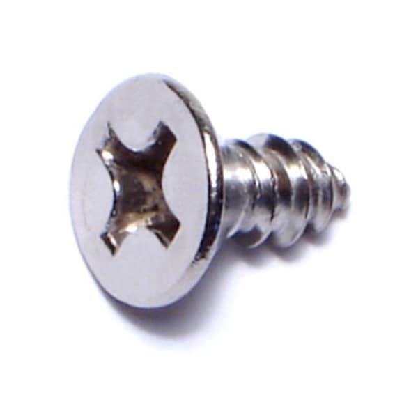Midwest Fastener Sheet Metal Screw, #12 x 1/2 in, 18-8 Stainless Steel Flat Head Phillips Drive, 20 PK 35921 - main